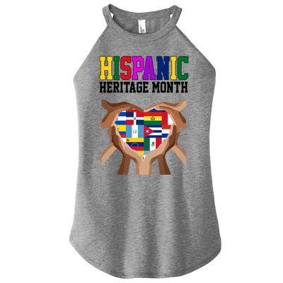 Hispanic Heritage Month Heart Hands Women’s Perfect Tri Rocker Tank