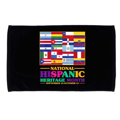 Hispanic Heritage Month Mes De La Herencia Microfiber Hand Towel