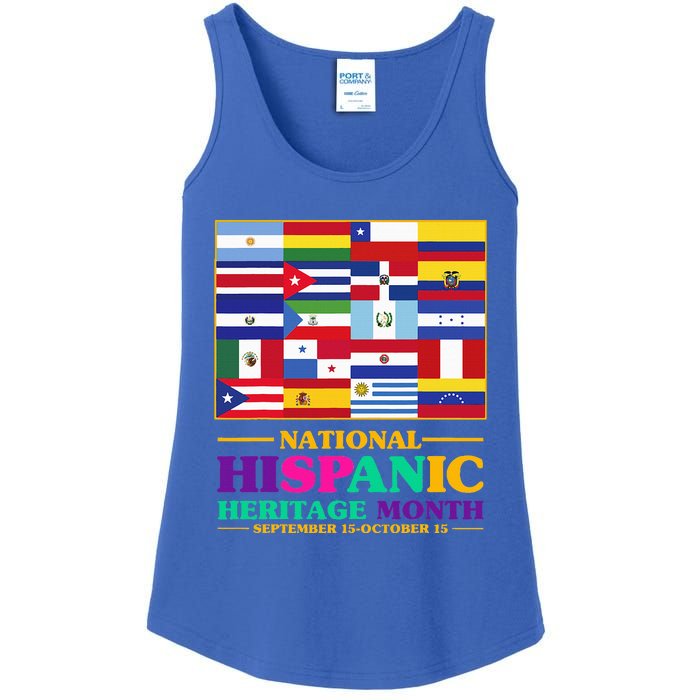 Hispanic Heritage Month Mes De La Herencia Hispana Ladies Essential Tank