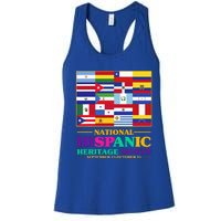 Hispanic Heritage Month Mes De La Herencia Hispana Women's Racerback Tank