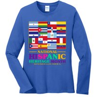 Hispanic Heritage Month Mes De La Herencia Hispana Ladies Long Sleeve Shirt