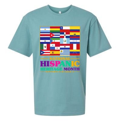 Hispanic Heritage Month Mes De La Herencia Hispana Sueded Cloud Jersey T-Shirt