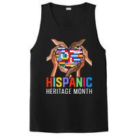 Hispanic Heritage Month All Countries Heart Hands PosiCharge Competitor Tank