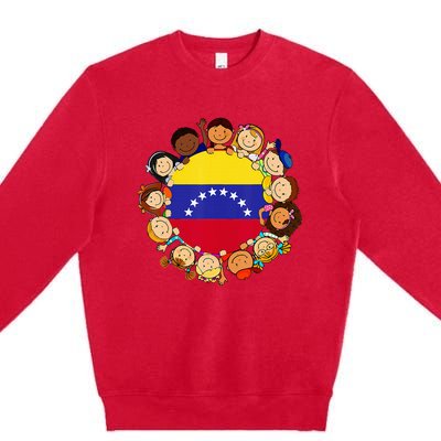 Hispanic Heritage Month Venezuela Venezuelan Flag Premium Crewneck Sweatshirt