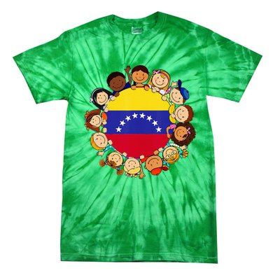 Hispanic Heritage Month Venezuela Venezuelan Flag Tie-Dye T-Shirt