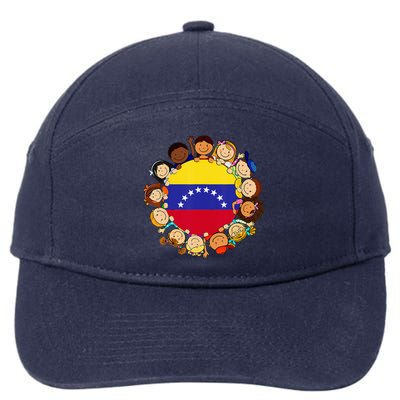 Hispanic Heritage Month Venezuela Venezuelan Flag 7-Panel Snapback Hat