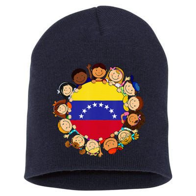 Hispanic Heritage Month Venezuela Venezuelan Flag Short Acrylic Beanie