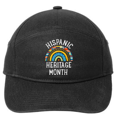 Hispanic Heritage Month National Latino Countries Flags 7-Panel Snapback Hat