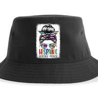 Hispanic Heritage Month Flags Messy Bun Hispanic Girl Sustainable Bucket Hat