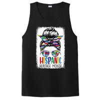 Hispanic Heritage Month Flags Messy Bun Hispanic Girl PosiCharge Competitor Tank