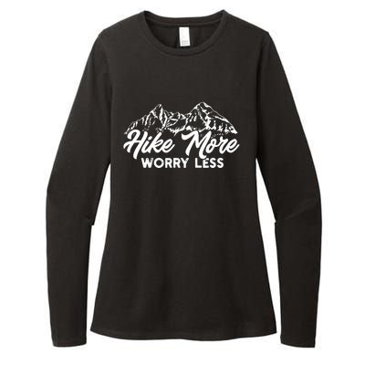 Hiker Hike More Worry Less Womens CVC Long Sleeve Shirt