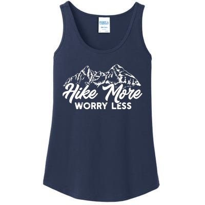 Hiker Hike More Worry Less Ladies Essential Tank