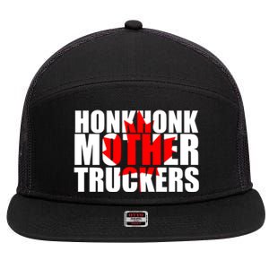 Honk Honk Mother Truckers 7 Panel Mesh Trucker Snapback Hat