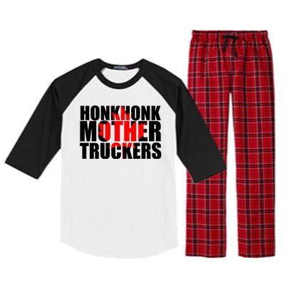 Honk Honk Mother Truckers Raglan Sleeve Pajama Set