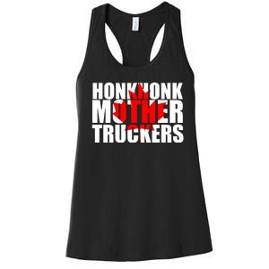 Honk Honk Mother Truckers Women's Racerback Tank