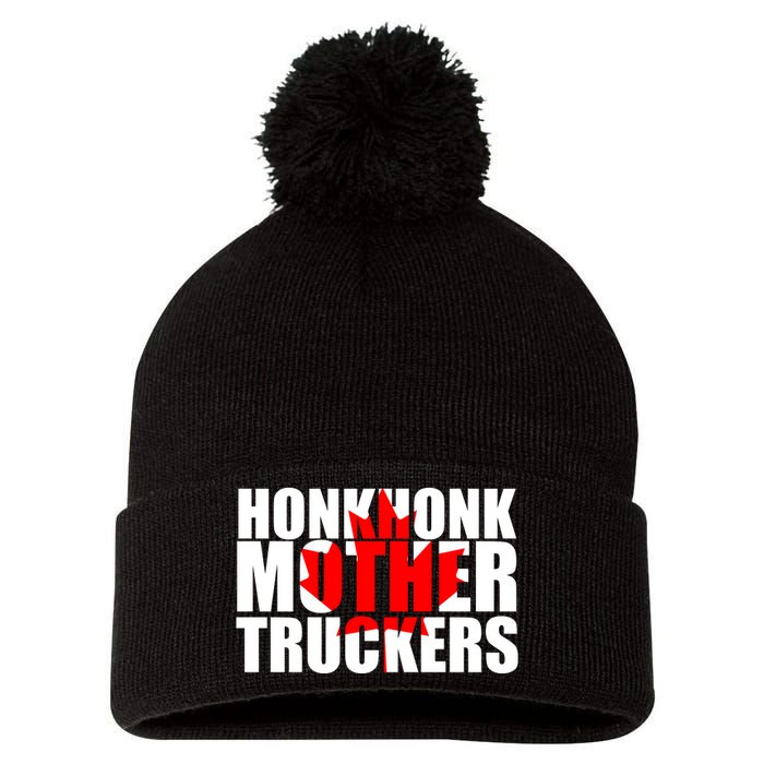 Honk Honk Mother Truckers Pom Pom 12in Knit Beanie