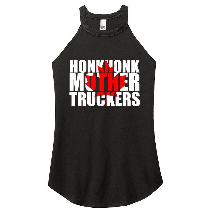 Honk Honk Mother Truckers Women's Perfect Tri Rocker Tank