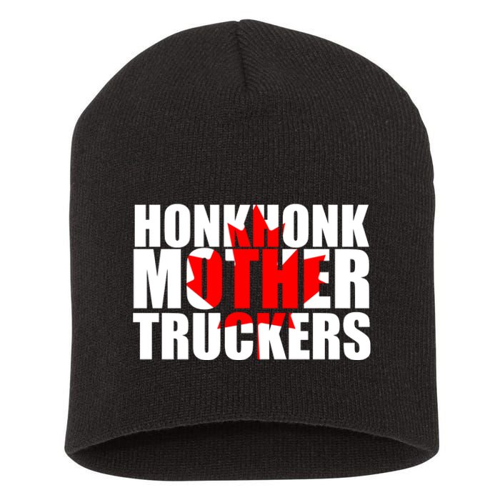 Honk Honk Mother Truckers Short Acrylic Beanie