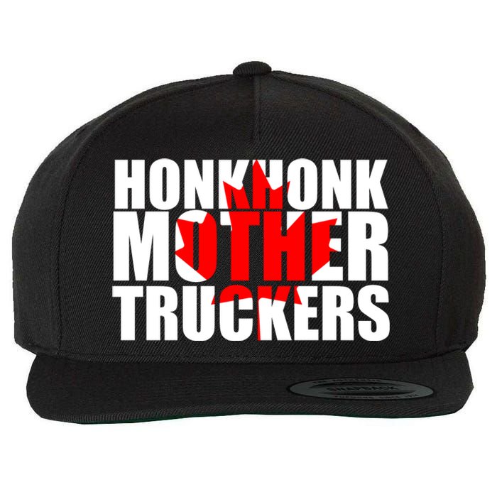 Honk Honk Mother Truckers Wool Snapback Cap