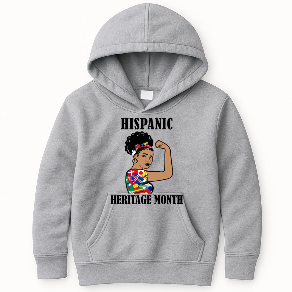 Hispanic Heritage Month Strong Kids Hoodie