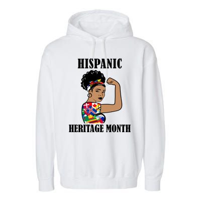 Hispanic Heritage Month Strong Garment-Dyed Fleece Hoodie