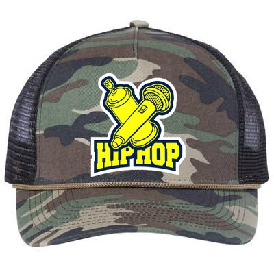 Hip Hop Microphone Retro Rope Trucker Hat Cap