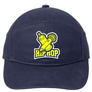 Hip Hop Microphone 7-Panel Snapback Hat