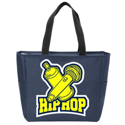 Hip Hop Microphone Zip Tote Bag