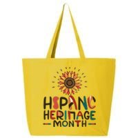 Hispanic Heritage Month Latino Countries Flag Sunflower 25L Jumbo Tote