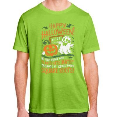 Happy Halloween Math Teacher Scientist Funny Adult ChromaSoft Performance T-Shirt