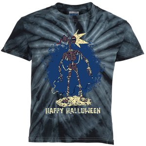 Happy Halloween Mummy Siren Head Costume For Kids Birthday Kids Tie-Dye T-Shirt