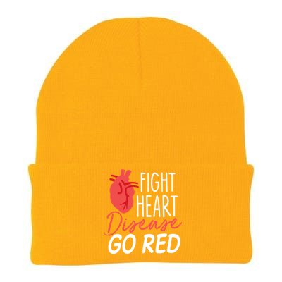 Heart Health Month Gift Go Red Gift Heart Disease Awareness Gift Funny Gift Knit Cap Winter Beanie