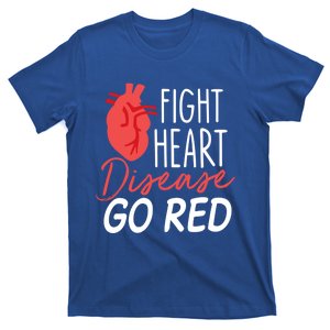 Heart Health Month Gift Go Red Gift Heart Disease Awareness Gift Funny Gift T-Shirt