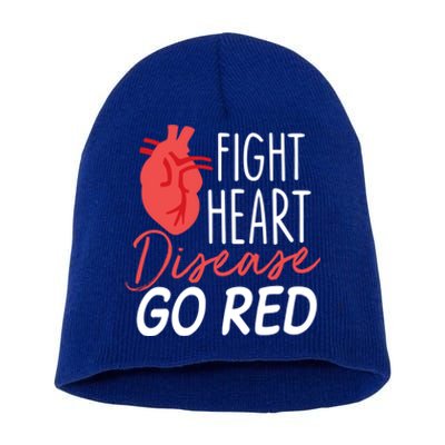 Heart Health Month Gift Go Red Gift Heart Disease Awareness Gift Funny Gift Short Acrylic Beanie