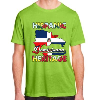 Hispanic Heritage Month Dominican Republic Flag Dominicana Adult ChromaSoft Performance T-Shirt