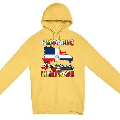 Hispanic Heritage Month Dominican Republic Flag Dominicana Premium Pullover Hoodie