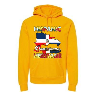 Hispanic Heritage Month Dominican Republic Flag Dominicana Premium Hoodie