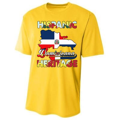 Hispanic Heritage Month Dominican Republic Flag Dominicana Performance Sprint T-Shirt