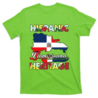 Hispanic Heritage Month Dominican Republic Flag Dominicana T-Shirt