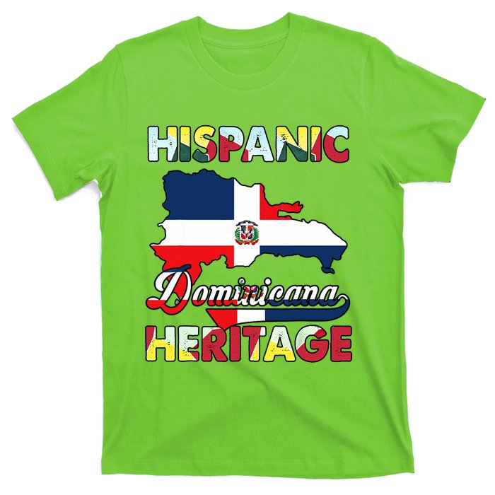 Hispanic Heritage Month Dominican Republic Flag Dominicana T-Shirt