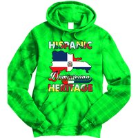 Hispanic Heritage Month Dominican Republic Flag Dominicana Tie Dye Hoodie