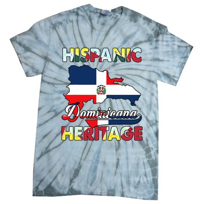 Hispanic Heritage Month Dominican Republic Flag Dominicana Tie-Dye T-Shirt