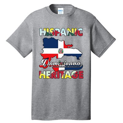 Hispanic Heritage Month Dominican Republic Flag Dominicana Tall T-Shirt