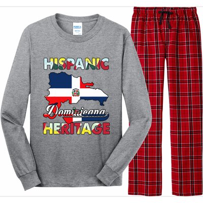 Hispanic Heritage Month Dominican Republic Flag Dominicana Long Sleeve Pajama Set