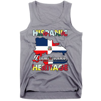 Hispanic Heritage Month Dominican Republic Flag Dominicana Tank Top