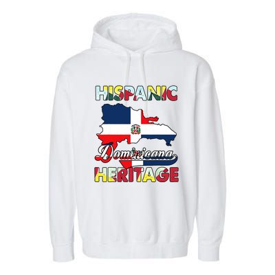 Hispanic Heritage Month Dominican Republic Flag Dominicana Garment-Dyed Fleece Hoodie