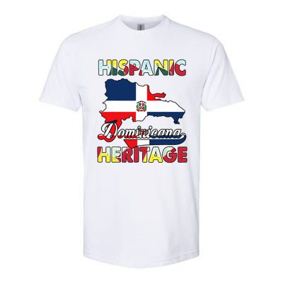 Hispanic Heritage Month Dominican Republic Flag Dominicana Softstyle CVC T-Shirt