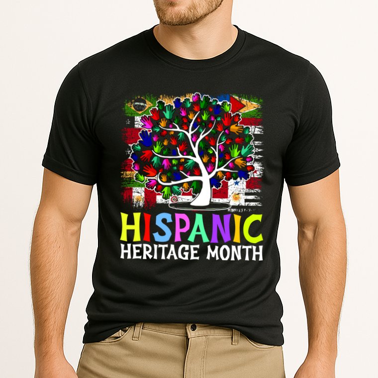 Hispanic Heritage Month Tree Cooling Performance Crew T-Shirt