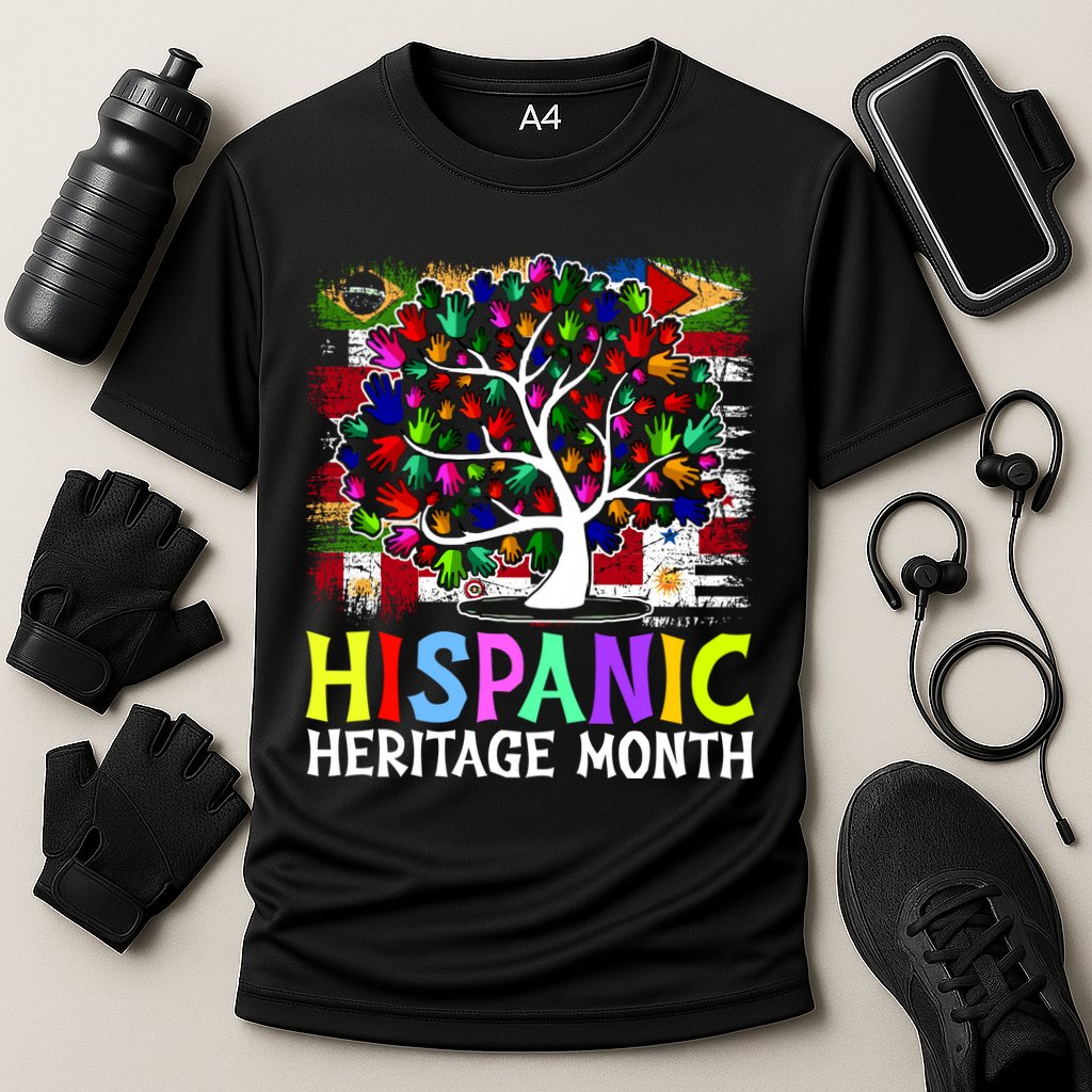 Hispanic Heritage Month Tree Cooling Performance Crew T-Shirt
