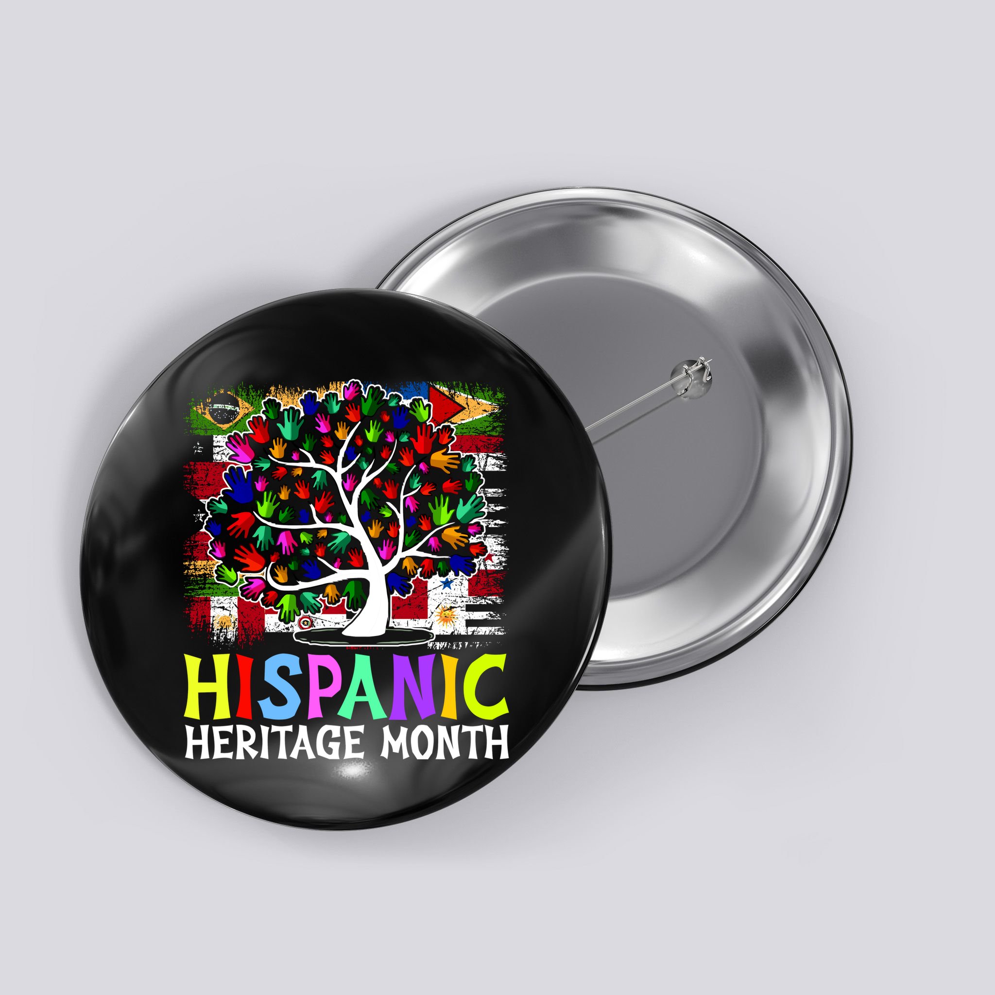 Hispanic Heritage Month Tree Button